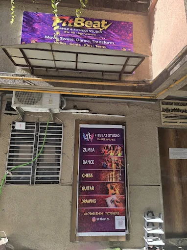 Fitbeat Studio entrance signboard Bhandup
