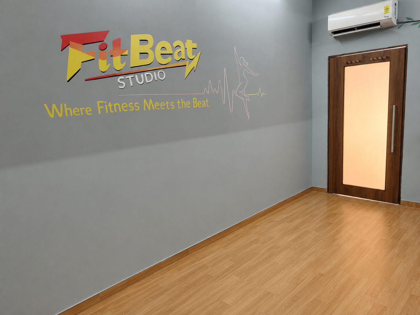 Fitbeat Studio glass wall room